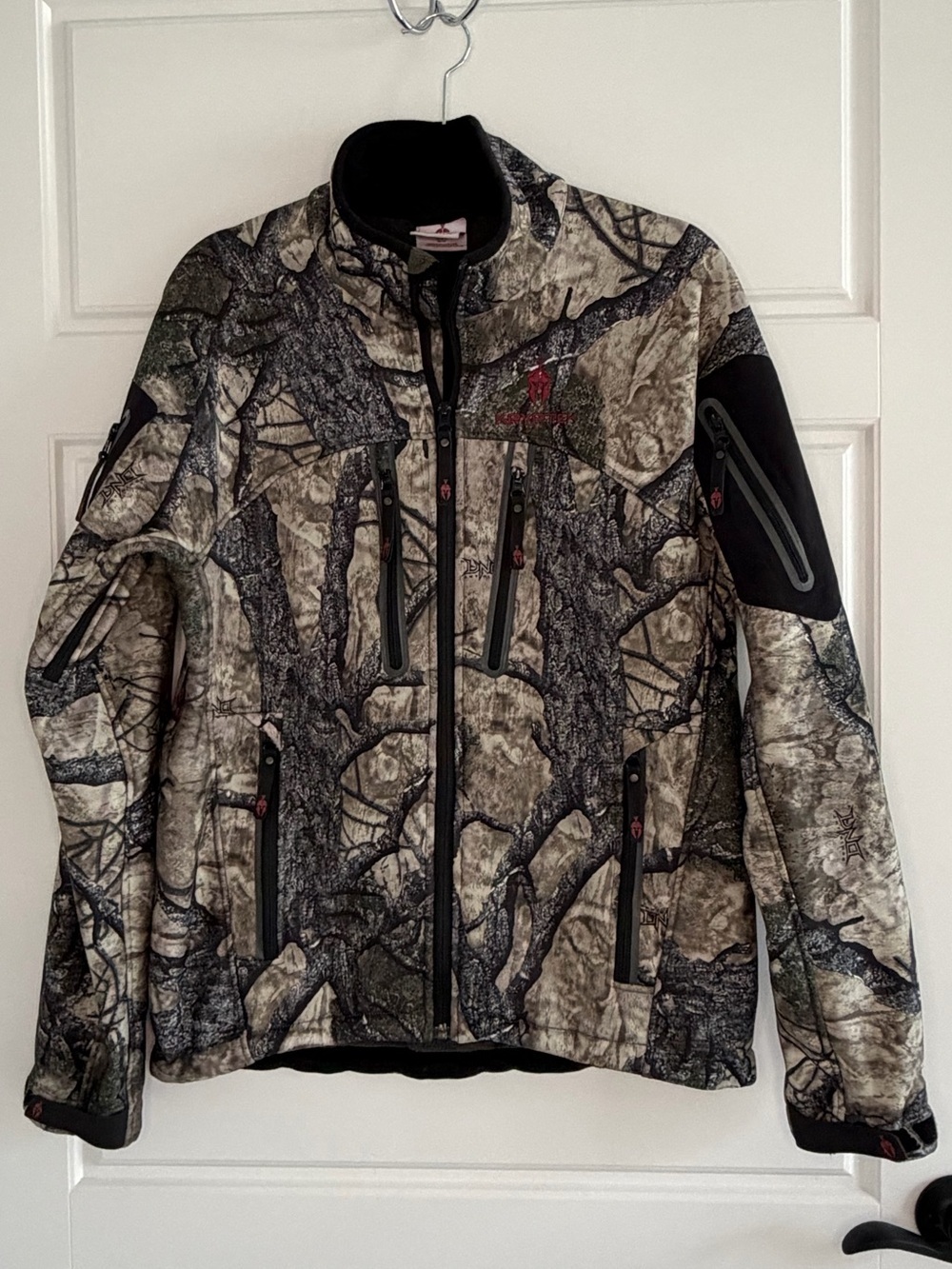 Kryptek Dominant DNA Camo Soft Shell Jacket Men M Tactical Hunting Fleece Lining